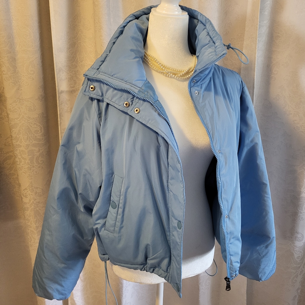 Nwt Bdg Urban Outfitters Women Puffer Jacket, Size S, Blue, Fashion Winter
